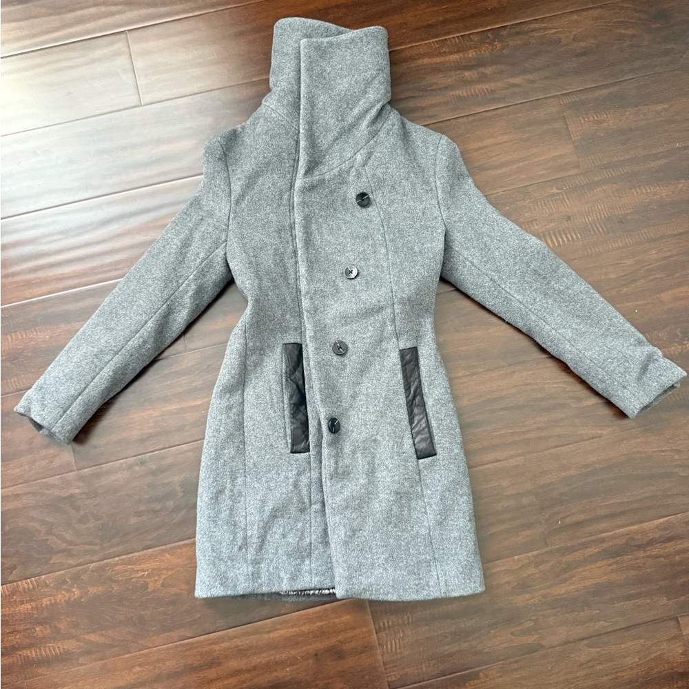 Soia & Kyo Gray High-Collar Coat